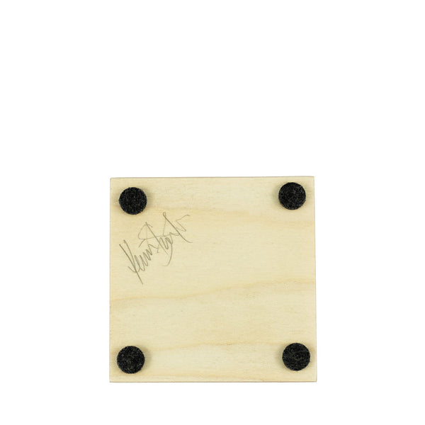 Yellow Prism Solid Wood Cube Box