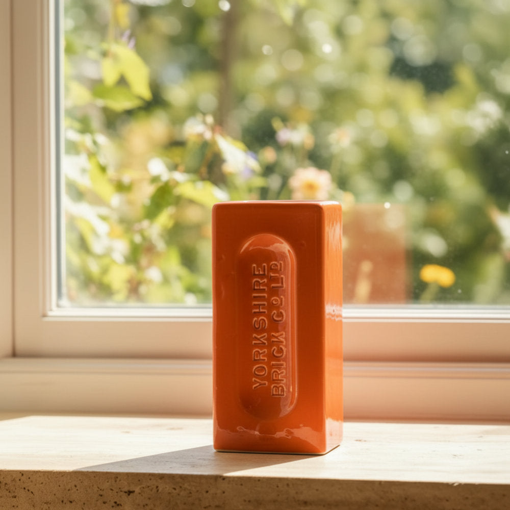 Yorkshire Brick Vase Orange